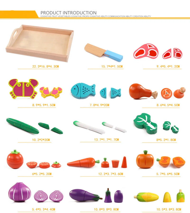 Houten Montessori Keuken Speelset