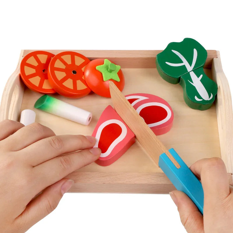 Houten Montessori Keuken Speelset