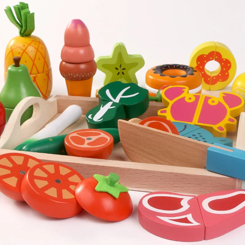 Houten Montessori Keuken Speelset