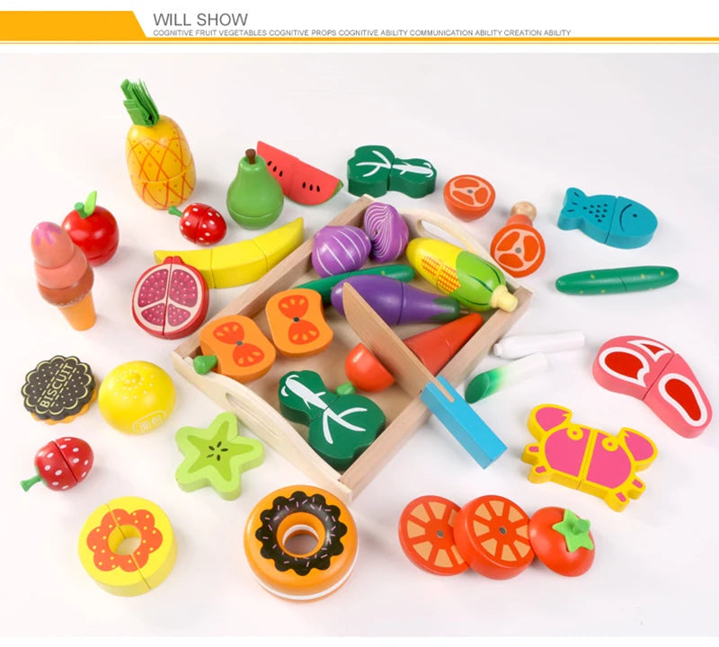 Houten Montessori Keuken Speelset