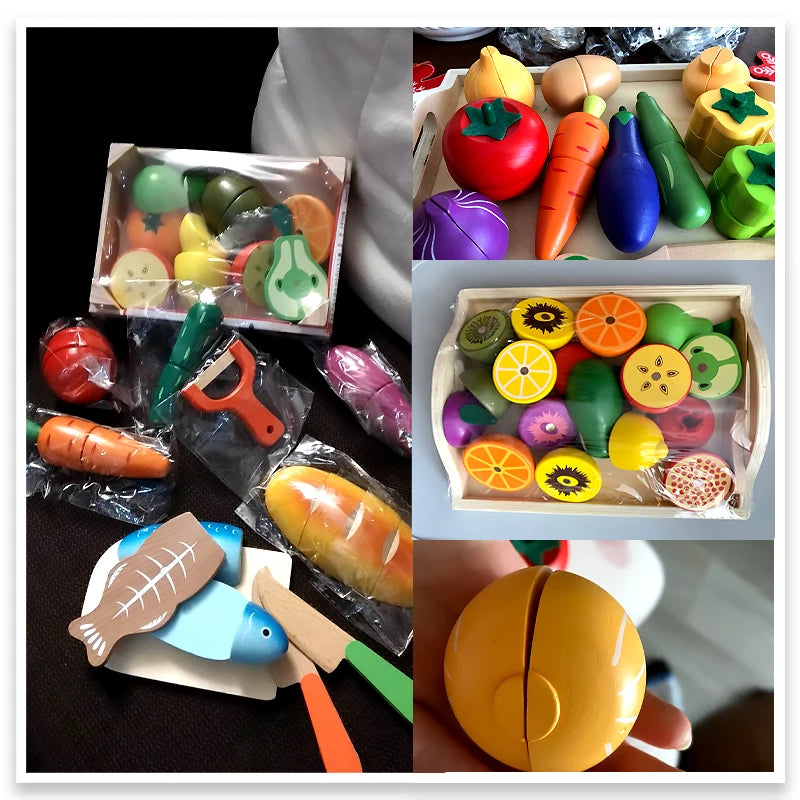 Houten Montessori Keuken Speelset