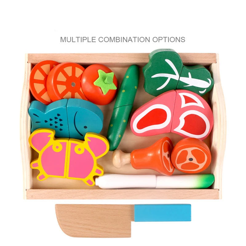 Houten Montessori Keuken Speelset