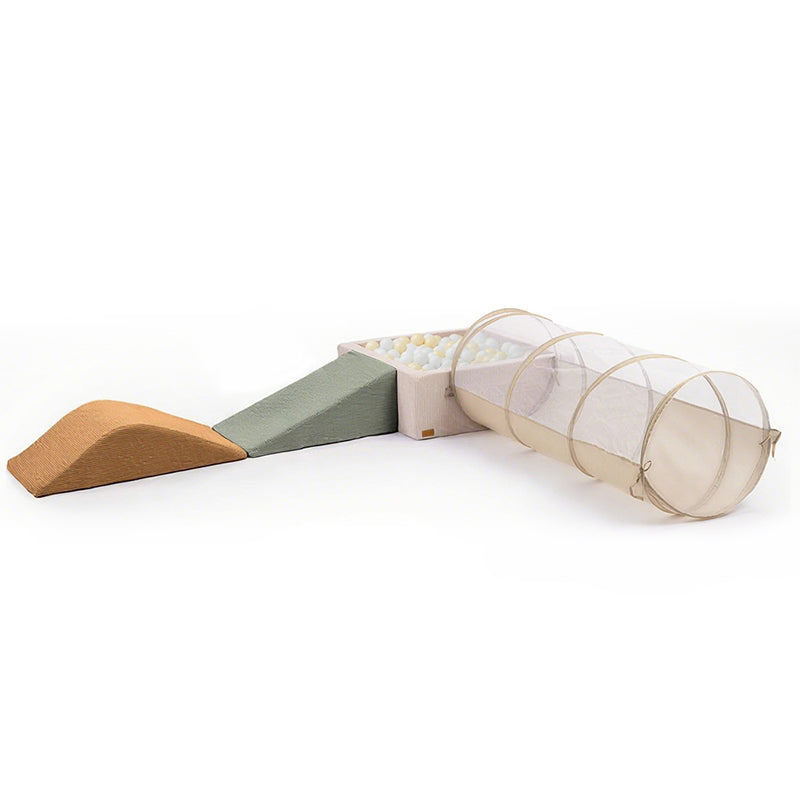 Kidu™ Montessori speelset met ballenbak en kruiptunnel