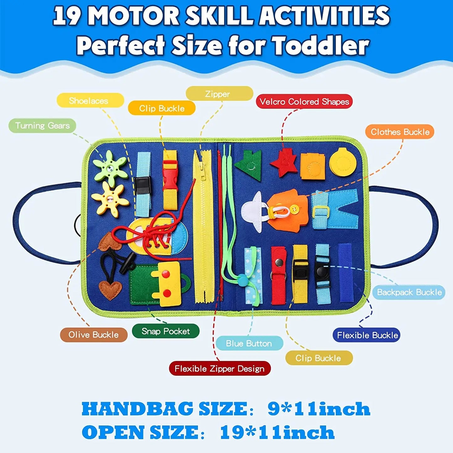 Montessori Busy Board – Educatief Sensorisch Speelgoed voor Peuters