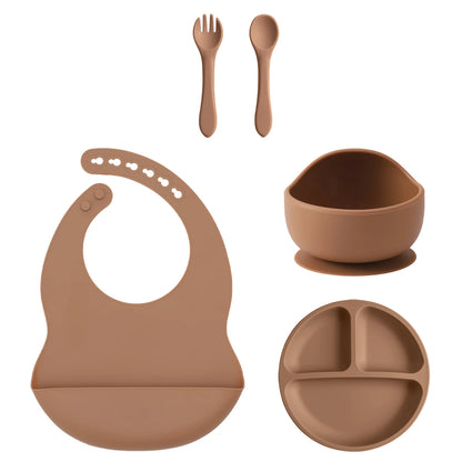 Kidu 5-Delige Baby Eetset met Zuignap – BPA-Vrij