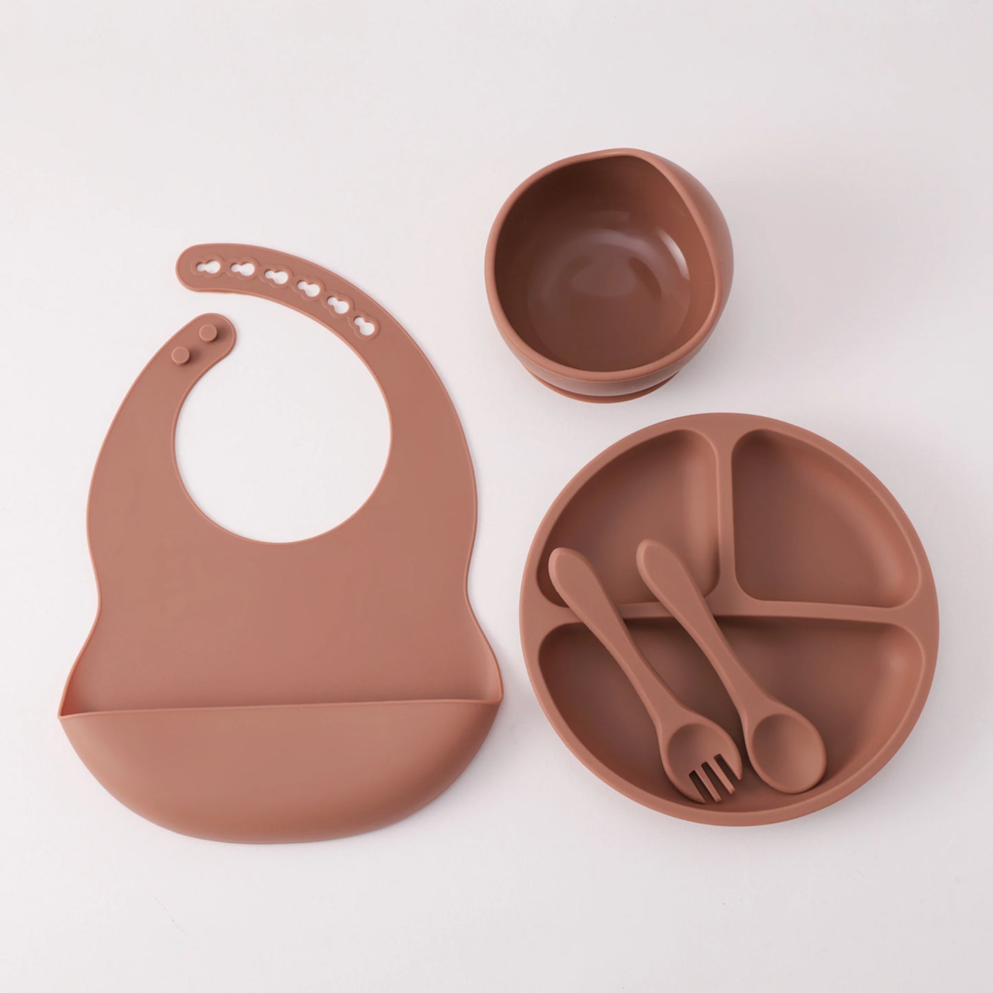 Kidu 5-Delige Baby Eetset met Zuignap – BPA-Vrij