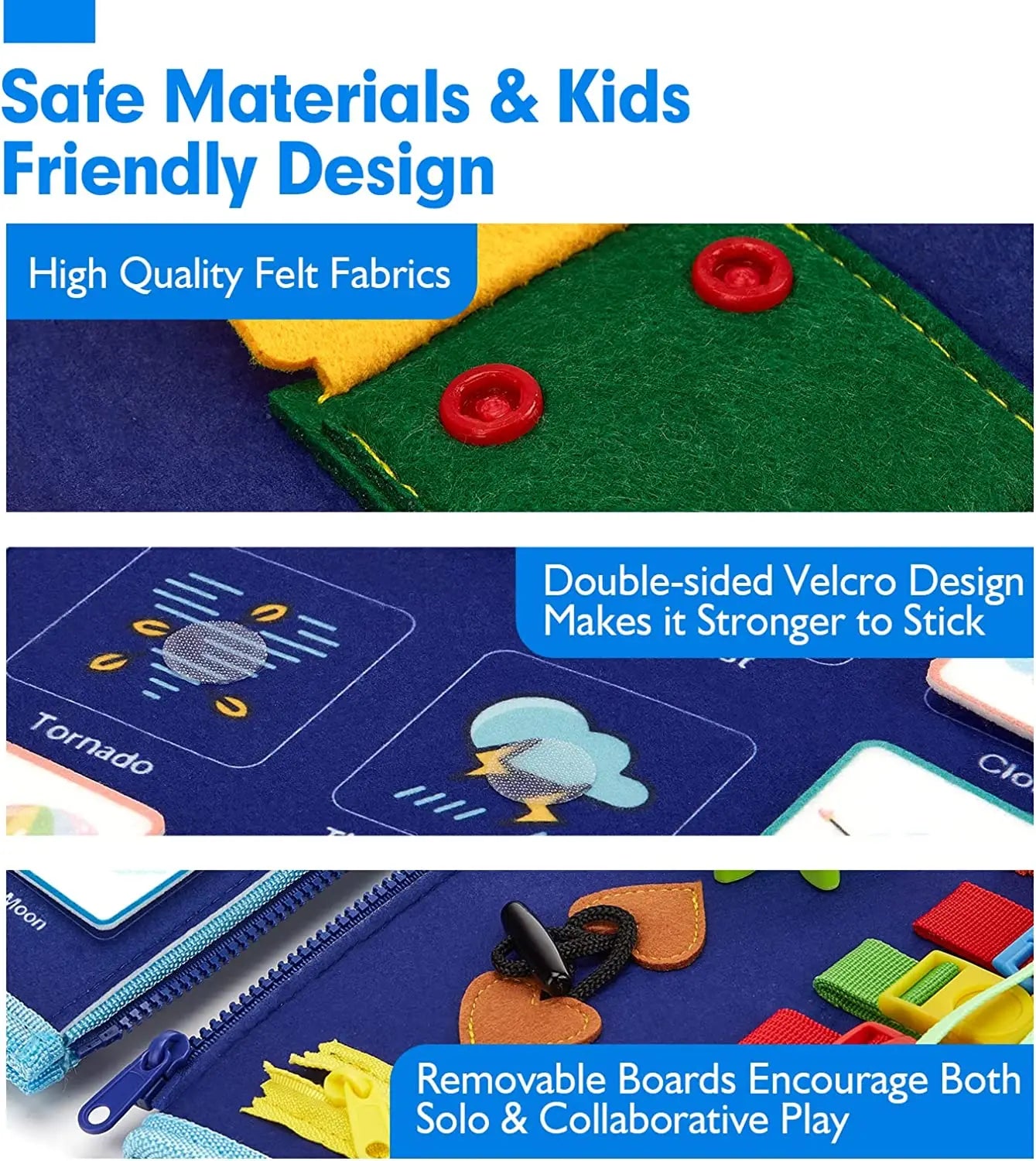 Montessori Busy Board – Educatief Sensorisch Speelgoed voor Peuters