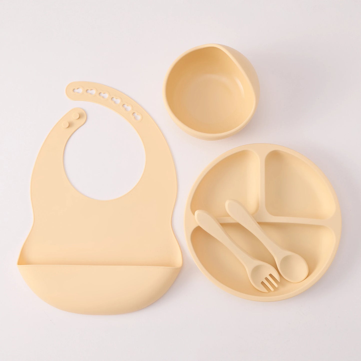 Kidu 5-Delige Baby Eetset met Zuignap – BPA-Vrij