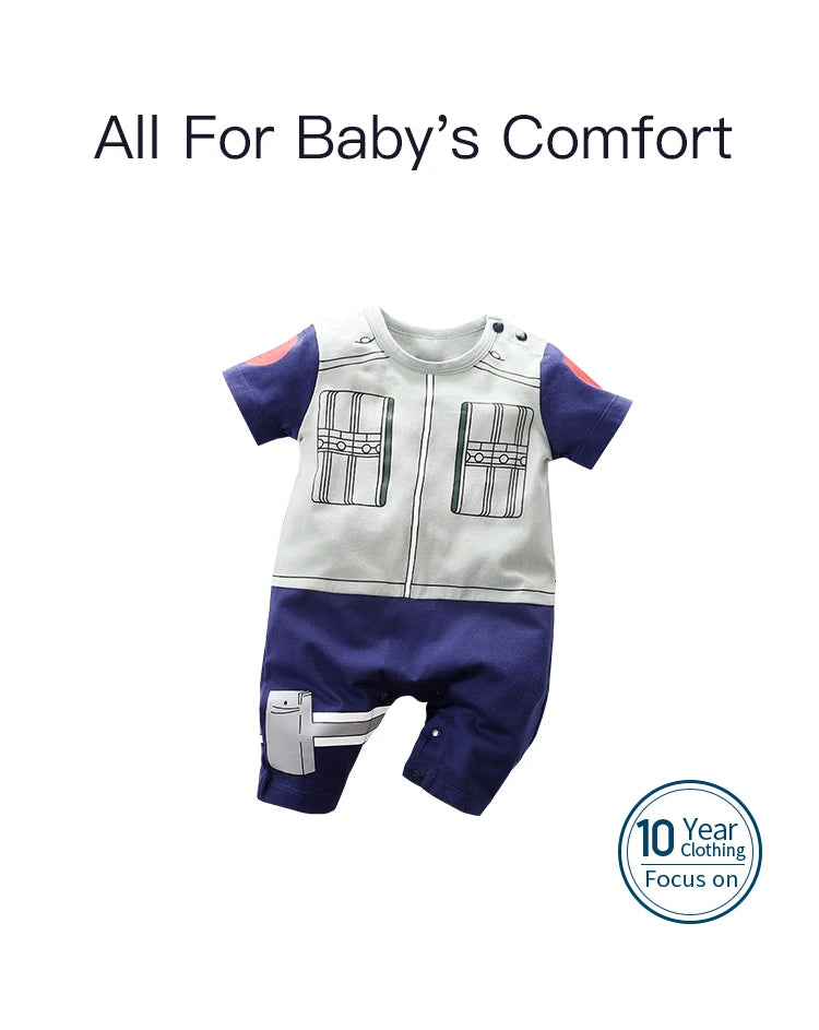 Anime Baby Romper – Zacht Katoen (0-18M)