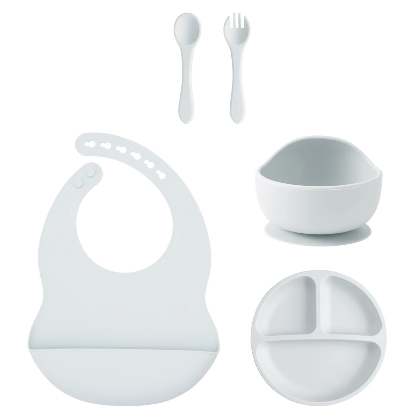 Kidu 5-Delige Baby Eetset met Zuignap – BPA-Vrij