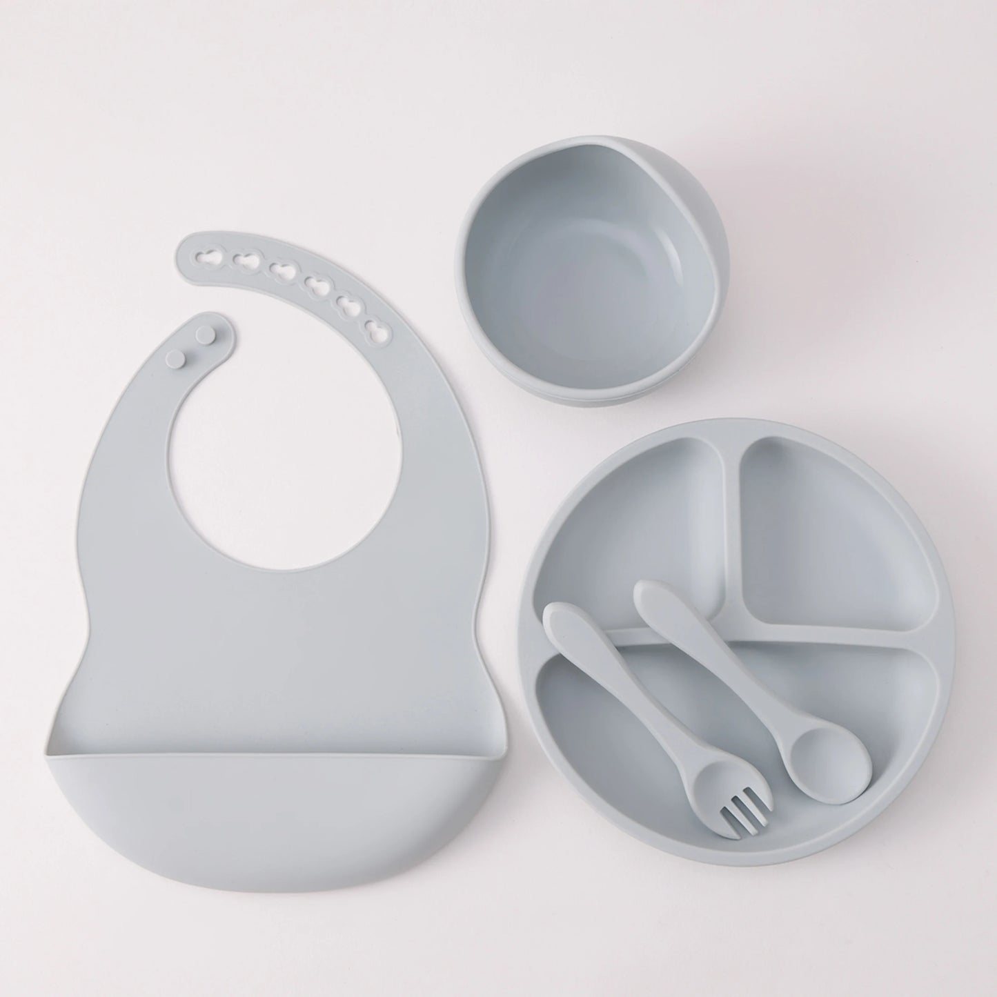 Kidu 5-Delige Baby Eetset met Zuignap – BPA-Vrij