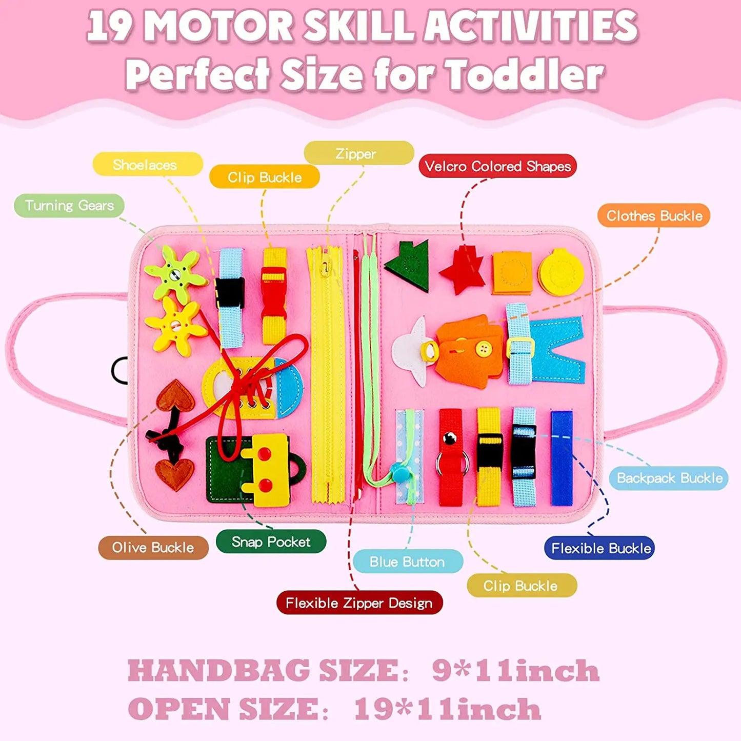 Montessori Busy Board – Educatief Sensorisch Speelgoed voor Peuters