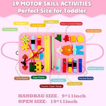 Montessori Busy Board – Educatief Sensorisch Speelgoed voor Peuters
