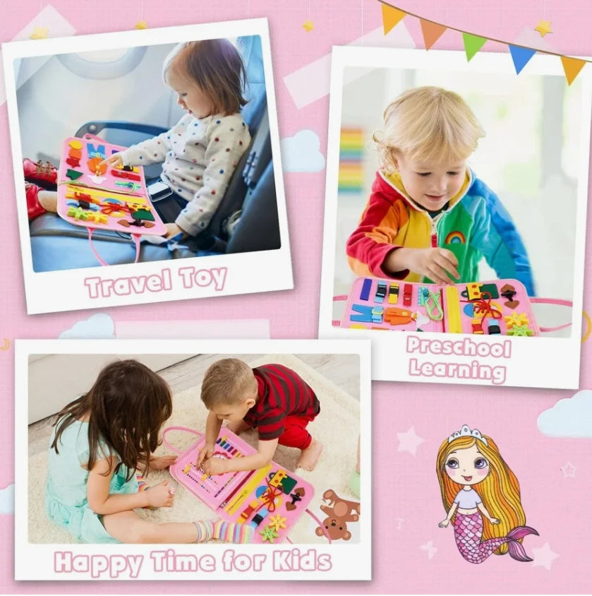 Montessori Busy Board – Educatief Sensorisch Speelgoed voor Peuters