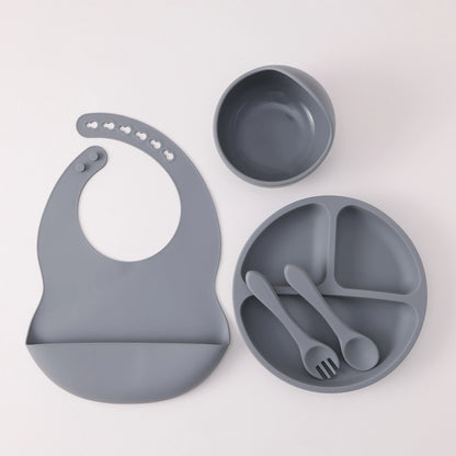Kidu 5-Delige Baby Eetset met Zuignap – BPA-Vrij