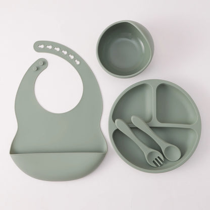 Kidu 5-Delige Baby Eetset met Zuignap – BPA-Vrij