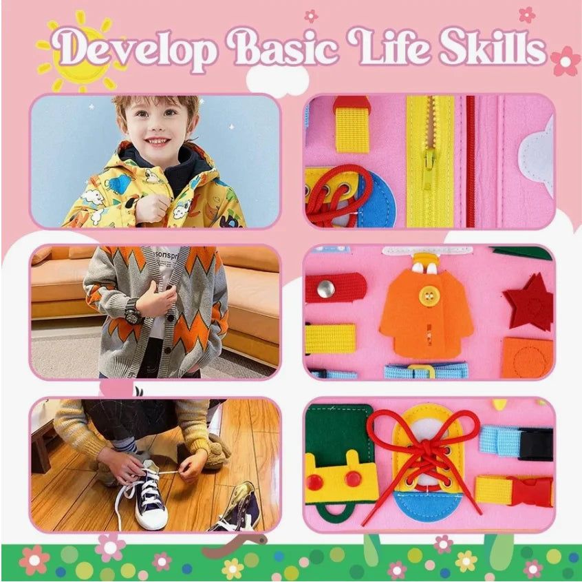 Montessori Busy Board – Educatief Sensorisch Speelgoed voor Peuters