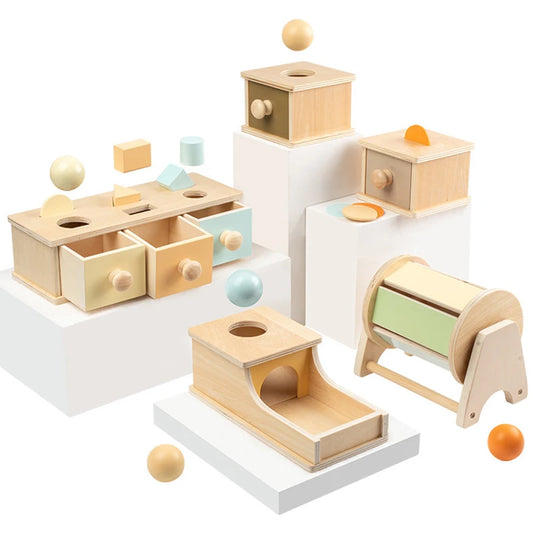 Kidu™ Montessori Draaitrommel | Sensorisch Leerspeelgoed