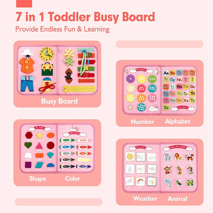 Montessori Busy Board – Educatief Sensorisch Speelgoed voor Peuters