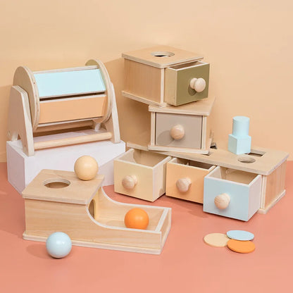 Kidu™ Montessori Draaitrommel | Sensorisch Leerspeelgoed