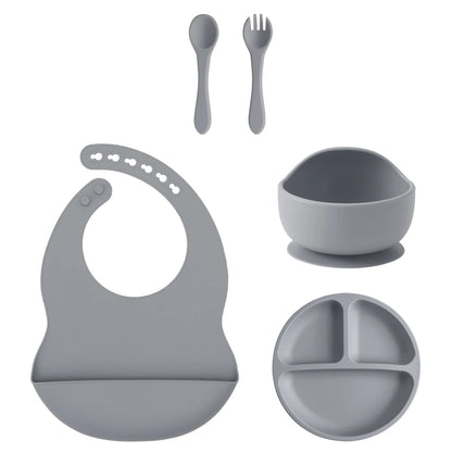 Kidu 5-Delige Baby Eetset met Zuignap – BPA-Vrij