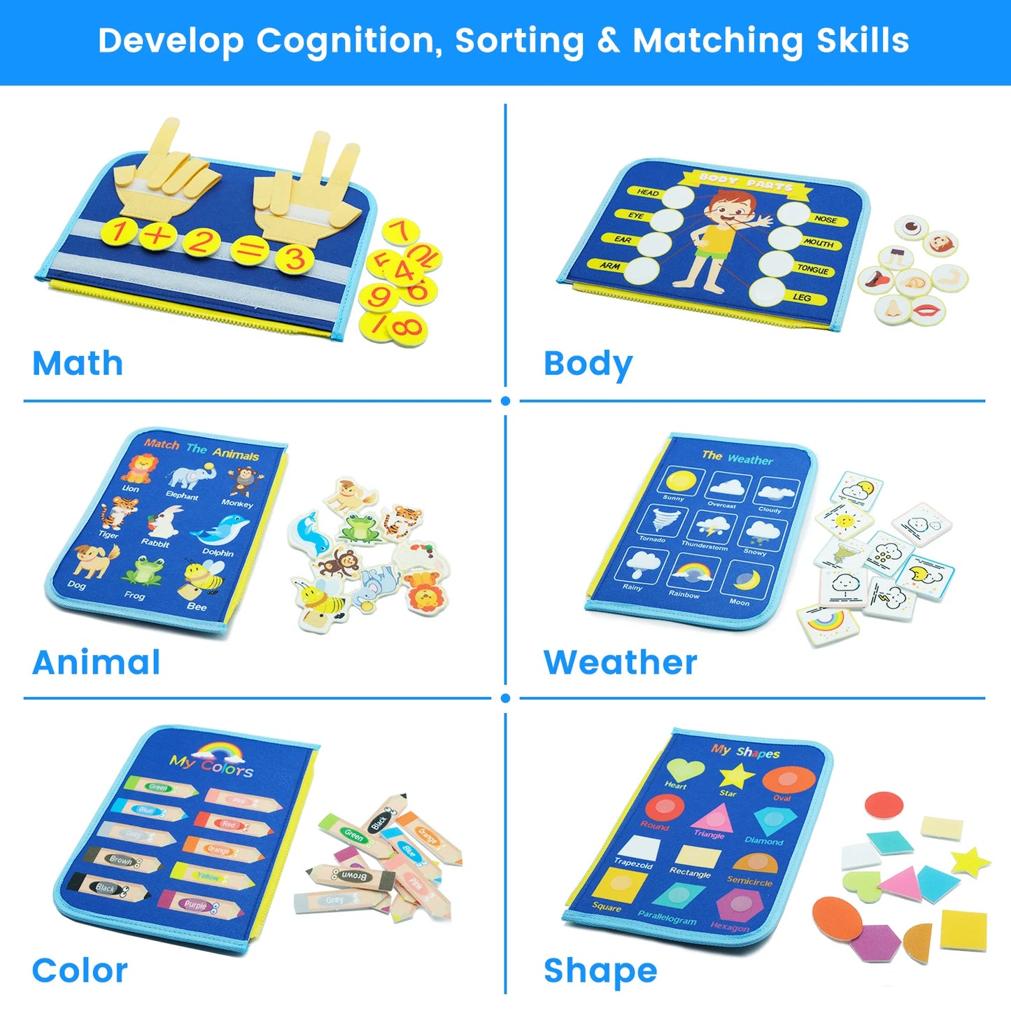 Montessori Busy Board – Educatief Sensorisch Speelgoed voor Peuters