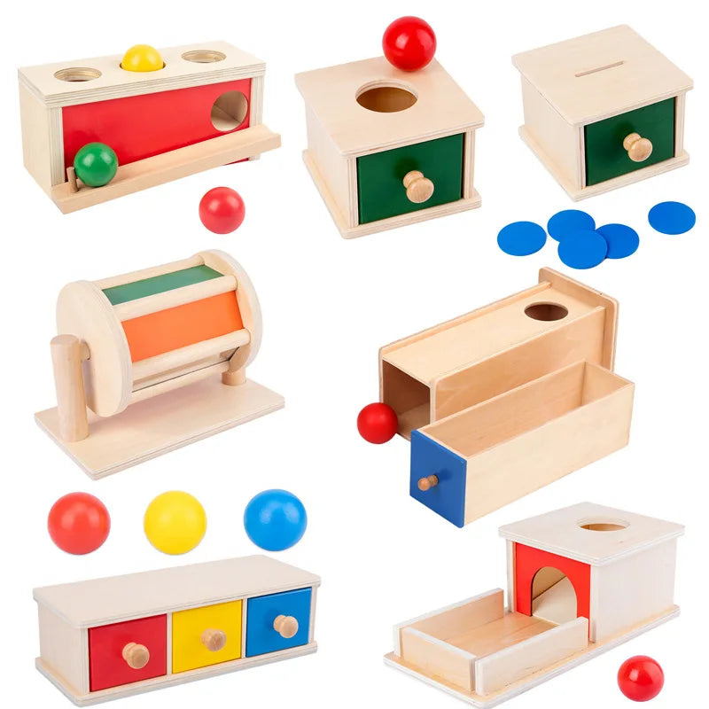 Kidu™ Montessori Draaitrommel | Sensorisch Leerspeelgoed